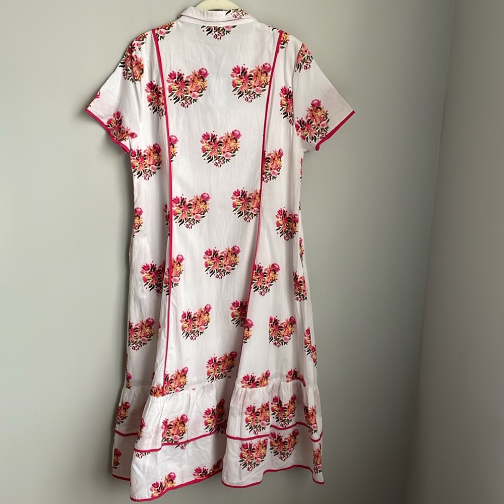 New Islapayal Floral Pink and White Dress Size Medium - Picture 2 of 10